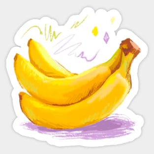 Banana Hand Drawn Sticker